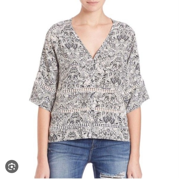 IRO‎ Dalanie Printed Top Size 38 Size 2 - Picture 1 of 9
